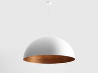 Lampa wisząca LORD 90 – miedziano-biały