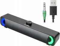 GŁOŚNIK KOMPUTEROWY USB AUX SOUNDBAR RGB HPYLIF -H Oświetlenie RGB