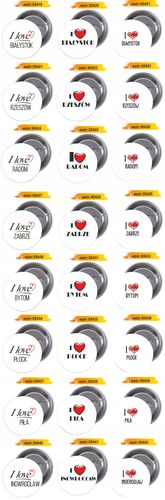 Przypinki buttony I LOVE RYBNIK z grafiką TANIO na Arena.pl