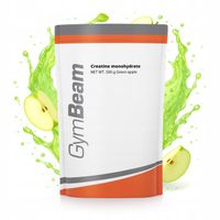 KREATYNA 100% MONOHYDRAT SIŁA MASA POMPA WYDOLNOŚĆ GymBeam 500g jabłko
