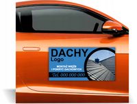 Magnes na samochód reklama magnetyczna GOTOWY PROJEKT POKRYCIA DACHOWE