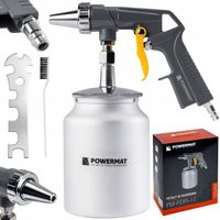 PISTOLET PNEUMATYCZNY PIASKARKA ZBIORNIK 1000ML 160L/MIN CZYSZCZENIE METALU