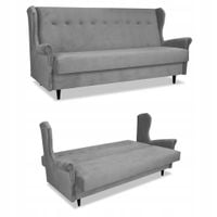 Kanapa sofa Uszak ARI rozkładana wersalka spania łóżko Family meble szara
