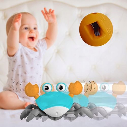 PEŁZAJĄCY KRAB INTERAKTYWNY ZABAWKA dla dzieci DŹWIĘK MUZYKA Do Raczkowania na Arena.pl