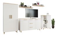 Zestaw mebli Lund dąb artisan/biały