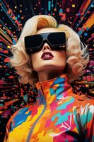 Plakat 61x91,5cm Retro Futuryzm