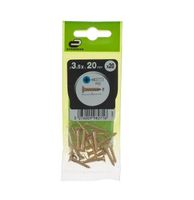 Wkręty 3,5x20mm 20 szt. PZ2/PZ stal mosiądzowana fra