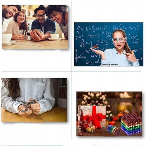 KULKI MAGNETYCZNE XXL Kolorowe 5 mm 216 szt. + BOX na Arena.pl