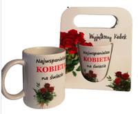 kubek w opakowaniu torebka - najwspanialsza kobieta na świecie