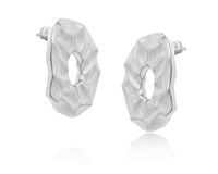 kolczyki owalne, gniecione (p24/wio/56ag)