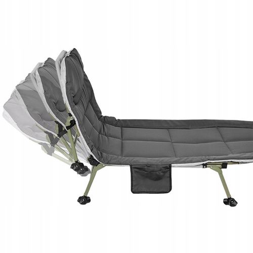 Leżak Solidne Składane Łóżko Turystyczne Kempingowe Regulowane Polowe 190cm na Arena.pl