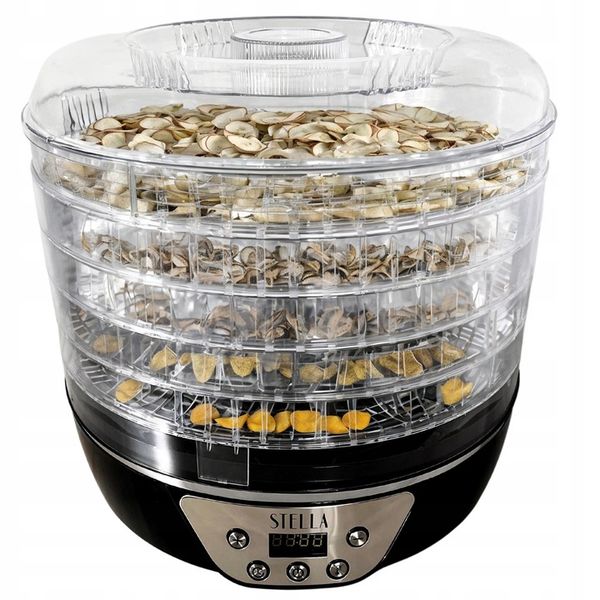 MOCNA SUSZARKA SPOŻYWCZA 520W DO GRZYBÓW OWOCÓW ZIÓŁ 5 SIT STELLA STSG-520 zdjęcie 7