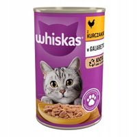 ZESTAW 24X WHISKAS ADULT KURCZAK W GALARETCE PUSZKA 400G