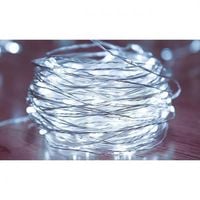 ŁAŃCUCH LED USB 100 LED 10M ZIMNE BIAŁE DEKORACJE WEWNĘTRZNE