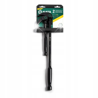 SATA Zestaw 2 sztuki łom łapka 8" 16" z obrotową ruchomą głowicą ST92569