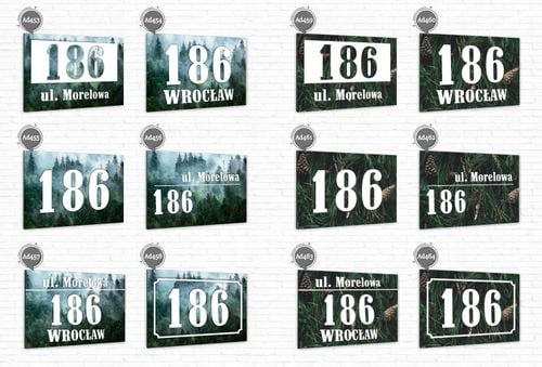 TABLICA ADRESOWA z numerem domu DIBOND 40x30 cm na Arena.pl