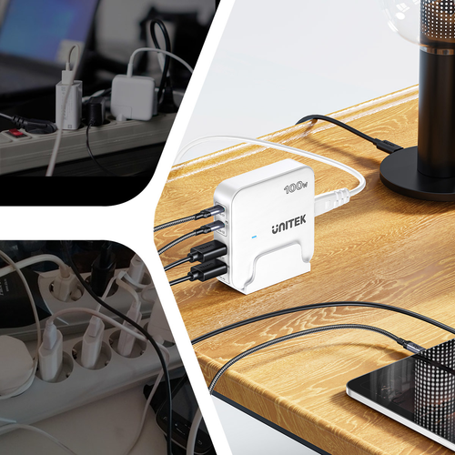 Unitek Ładowarka biurkowa GaN 100W 2xUSB-A 2xUSB-C na Arena.pl