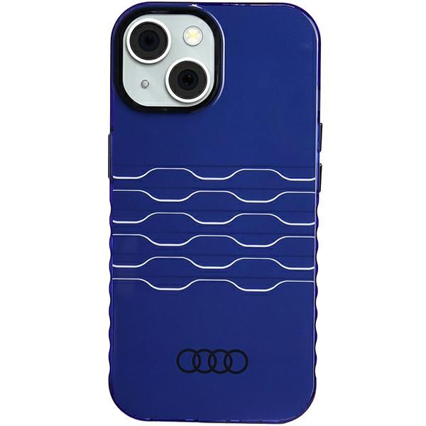 Etui Audi do iPhone 15, iPhone 14, iPhone 13, Niebieski, MagSafe zdjęcie 1