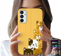 ETUI DO SAMSUNG GALAXY M13 4G - LOVE CAT, WZORY Z KOTAMI, CASE + SZKŁO