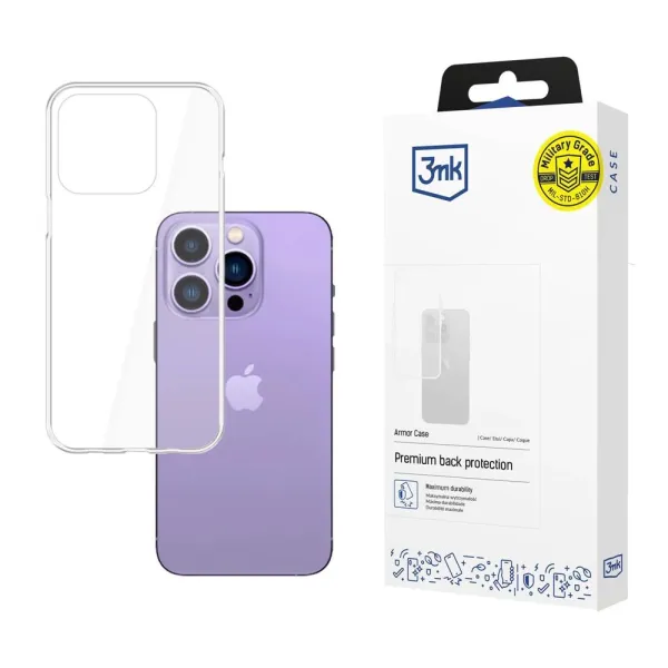 Etui 3mk Armor Case na iPhone 14 Pro - przezroczyste zdjęcie 1