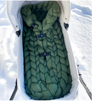 ŚPIWÓR BECIK ROŻEK NIEMOWLĘCY DO WÓZKA OTULACZ OCIEPLACZ PLECIONY KOCY