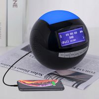 Zegar budzik Mesqool CR1002 DAB FM czarny 15cm