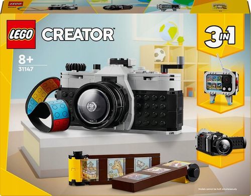 LEGO Creator 3w1 Aparat w stylu retro klocki 31147 zestaw torba na prezent na Arena.pl