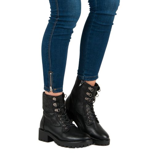 Sznurowane Workery Na Platformie r.41 na Arena.pl