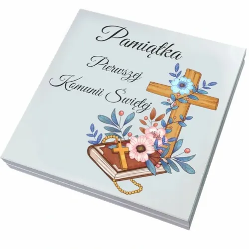 Pudełko ala koperta Pamiątka I Komunii na pieniądze prezent chrzestnej na Arena.pl