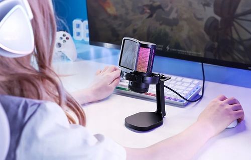 Gamingowy mikrofon do komputera Maono DGM20 studyjny USB dotykowy panel na Arena.pl