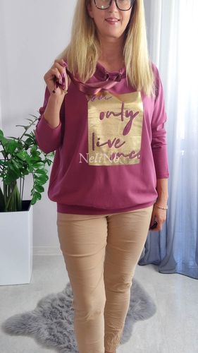 Bawełniana bluzka Onayla Wrzos UNI na Arena.pl