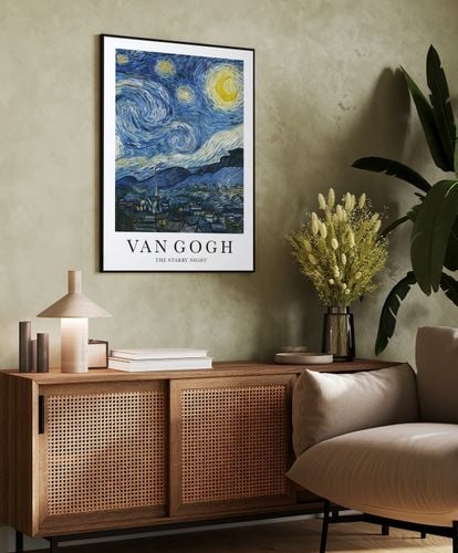 Plakat cyfrowy do wydruku starry night na Arena.pl