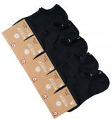 stopki bawełna aura.via 38-41 zestaw 5 PAR czarne