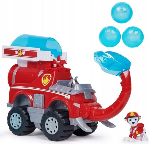 PSI PATROL POJAZD Z DŻUNGLI JUNGLE MARSHALL + FIGURKA CZERWONA DELUXE na Arena.pl