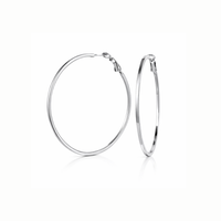 kolczyki koła posrebrzane o średnicy 4 cm (p6023/1ag)