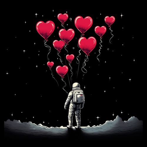 Plakat 50x50cm Astronauta Własnych Celi na Arena.pl