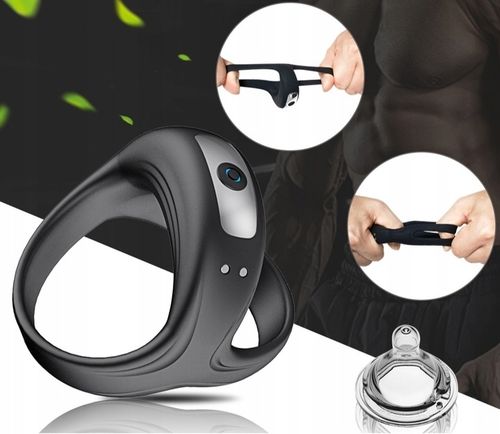 WIBRUJĄCY PIERŚCIEŃ RING NA PENISA I JĄDRA 10 FUNKCJI WIBRACJI COCK RING na Arena.pl