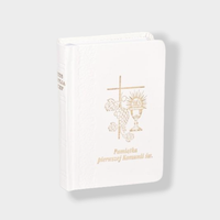 Książeczka Do Pierwszej Komunii Świętej - Jezus, Maryja, Józef, Kolor Biały