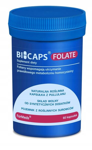 BICAPS FOLATE 60 caps. KWAS FOLIOWY ForMeds zdjęcie 1