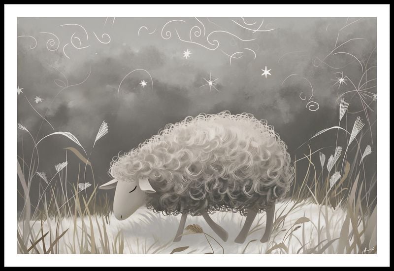 Plakat 86,4x56,8cm Bujna Owca zdjęcie 3