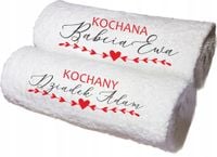 Ręczniki z HAFTEM prezent NA ŚWĘTA BOŻE NARODZENIE DZIEŃ BABCI DZIADKA