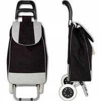 WÓZEK NA ZAKUPY ZAKUPOWY TORBA NA KÓŁKACH SOLIDNY MOCNY SKŁADANY KIESZEŃ