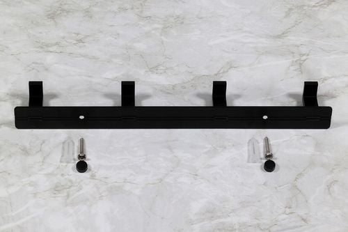 WIESZAK NA UBRANIA DO PRZEDPOKOJU ŚCIENNY CZARNY LOFT LISTWA Z 4 na Arena.pl