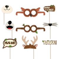 Akcesoria rekwizyty do zdjęć Leśni przyjaciele, 9 szt.