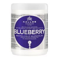 Kallos Blueberry, Rewitalizująca maska do włosów z ekstraktem z jagód i awokado, 1000ml