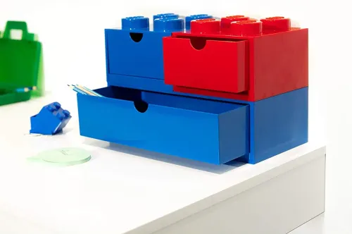 LEGO POJEMNIK KLOCEK 4 SZUFLADA NIEBIESKI BIURKO na Arena.pl