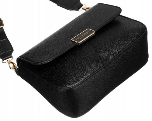 MAŁA TOREBKA DAMSKA LISTONOSZKA PETERSON MODNA MIEJSKA NA MAGNES CZARNA na Arena.pl