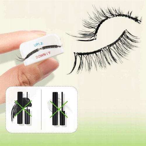 Rzęsy Magnetyczne Sztuczne JAK NATURALNE 2w1 + Aplikator BEZ Kleju na Arena.pl