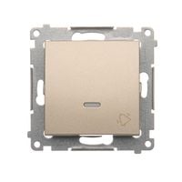 Simon54 Przycisk "dzwonek" z podświetleniem LED DD1L.01/44 złoty