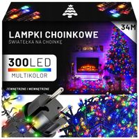 Lampki choinkowe LED LAMPKI wewnątrz 22 m 201 - 300 lampek